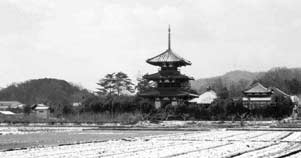 法起寺の塔